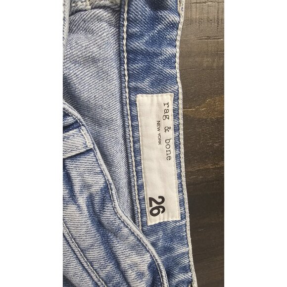 Rag & Bone Jeans Womens 24 Dre Slim Fit Boyfriend Low Rise Dark Wash Denim(HL2) - Picture 4 of 8